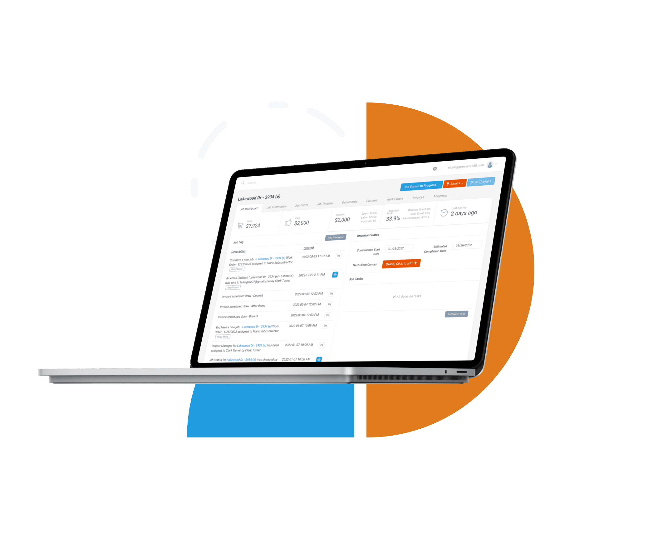 Intuitive Interface ProStruct360 Construction Management Software